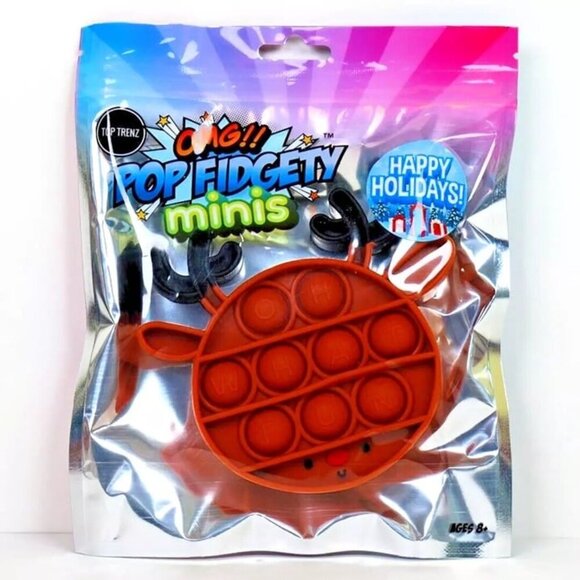 3 for $15 - OMG! Pop Fidgety Toys Christmas Edition - Reindeer Fidget Toy‎ - NEW - Picture 1 of 5